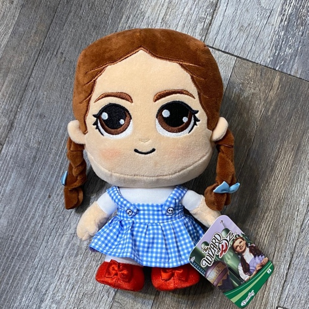 Adorable Plush Doll Dorothy of The wizard of Oz with Red Shoes and Blue Dress